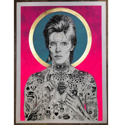 Mercury Bowie (Neon Pink Spec & Turq)