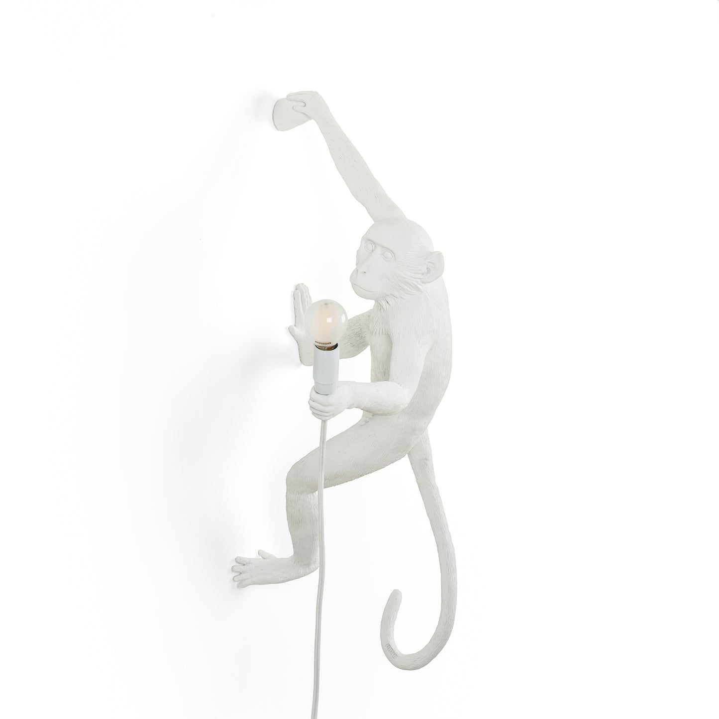 Monkey Lamp Hanging Wall Lamp WHITE Right Hand