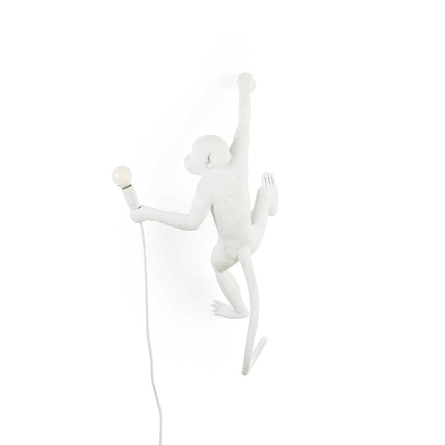 Monkey Lamp Hanging Wall Lamp WHITE Right Hand