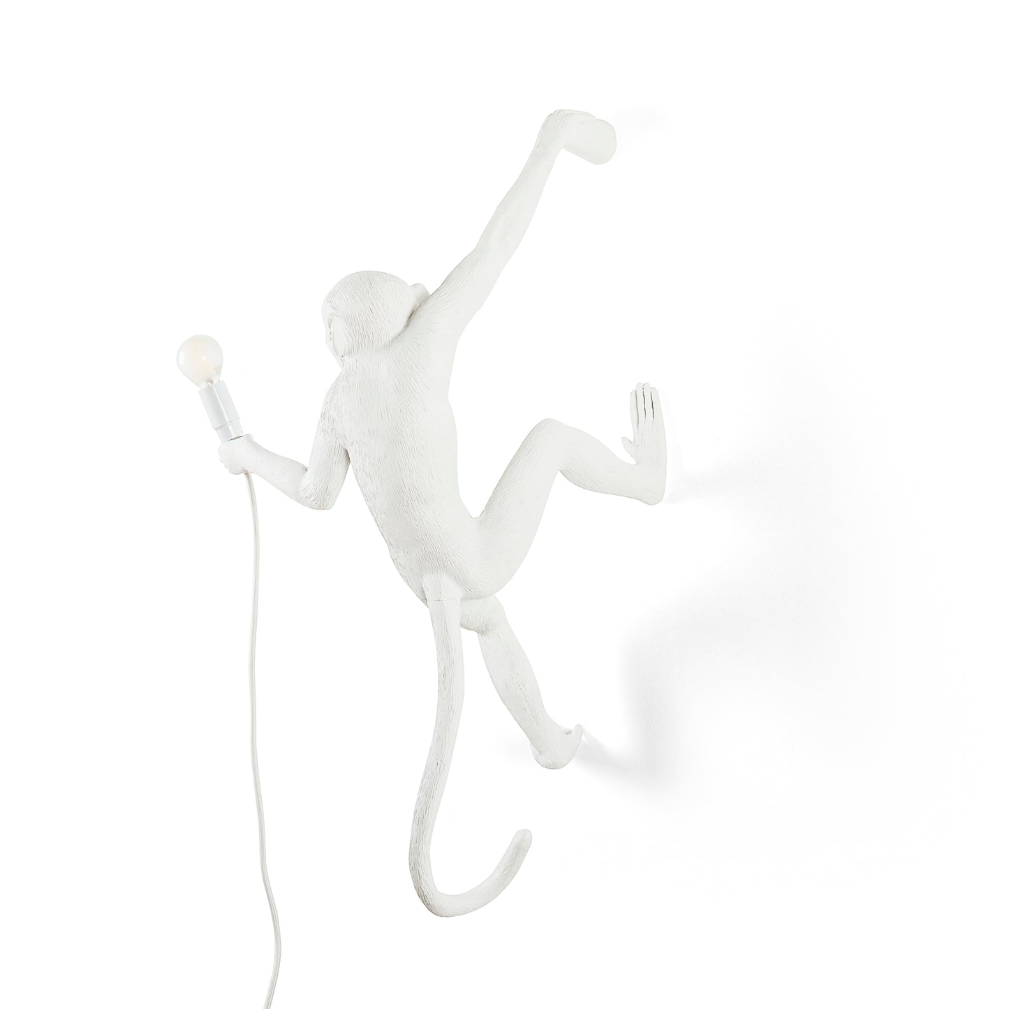 Monkey Lamp Hanging Wall Lamp WHITE Right Hand