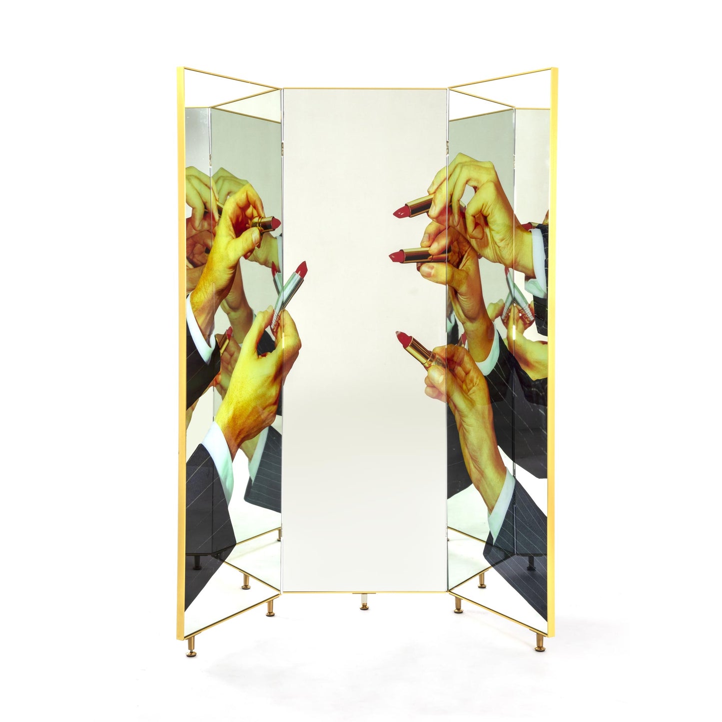 TOILETPAPERBLACK LIPSTICKS FOLDING SCREEN