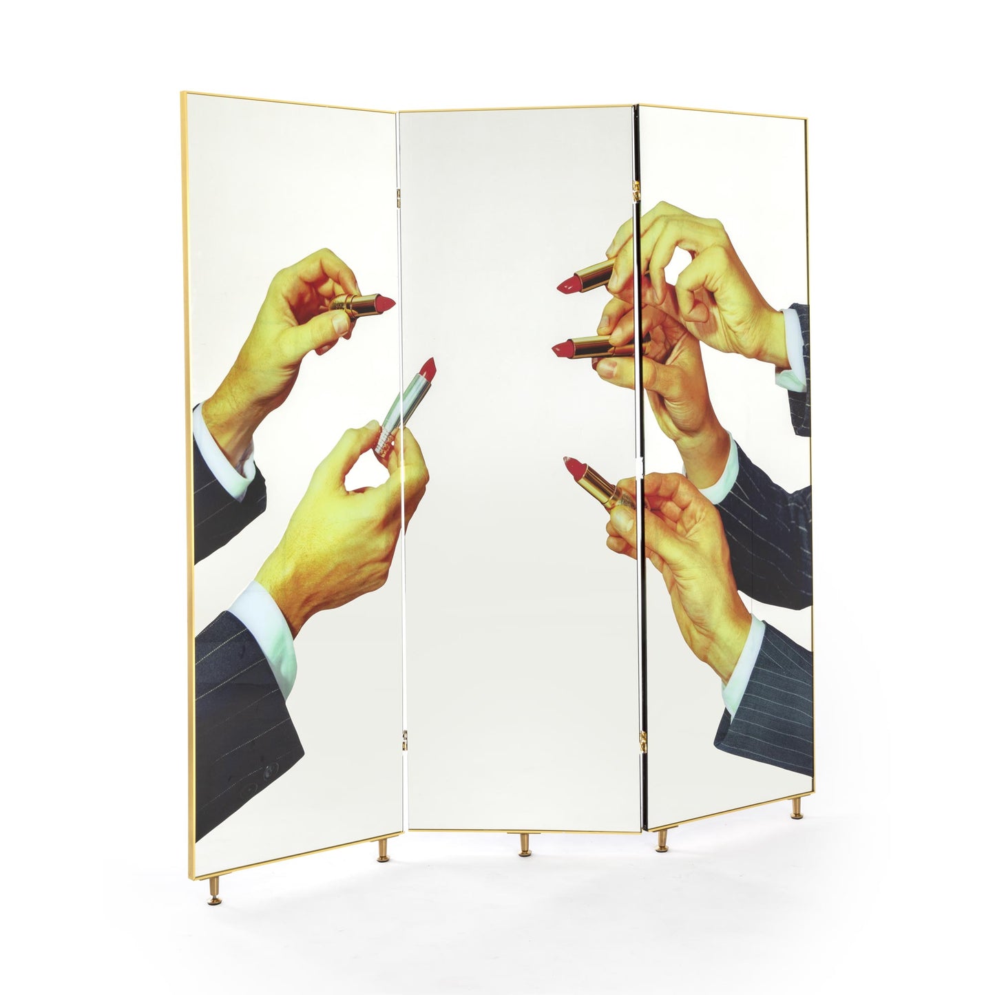 TOILETPAPERBLACK LIPSTICKS FOLDING SCREEN