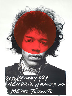 Jimi Hendrix Mugshot