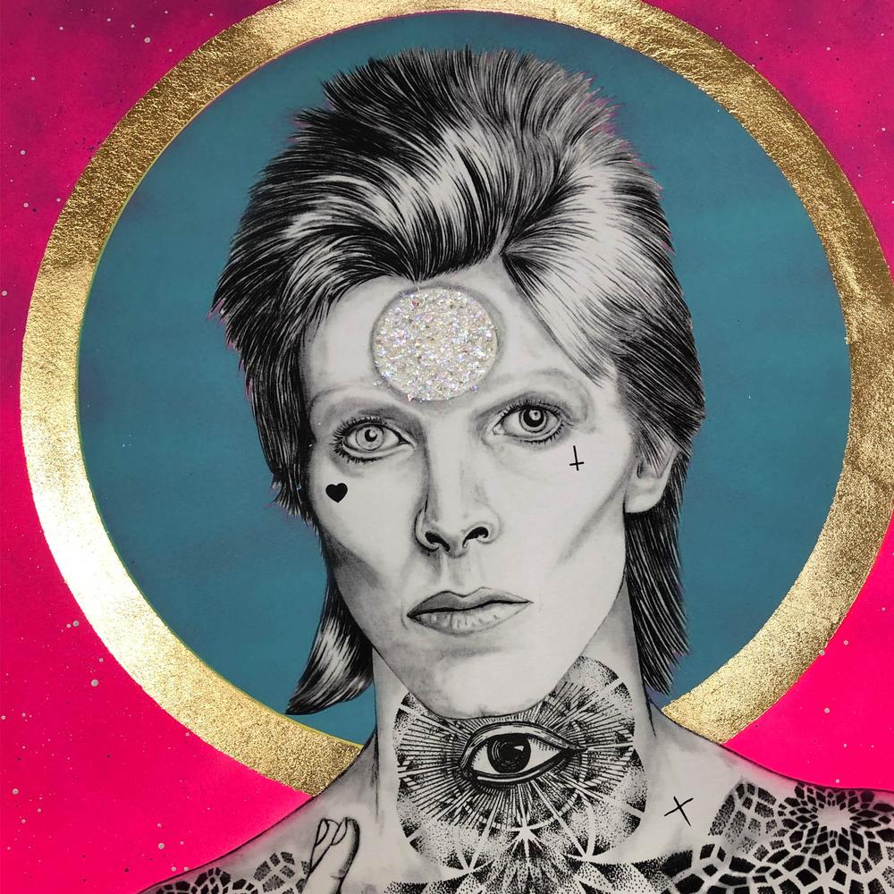 Mercury Bowie (Neon Pink Spec & Turq)