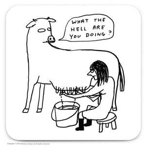 David Shrigley Coaster - What the hell